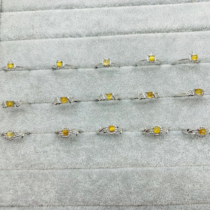 Natural Rutile Crystal Ring Wholesale