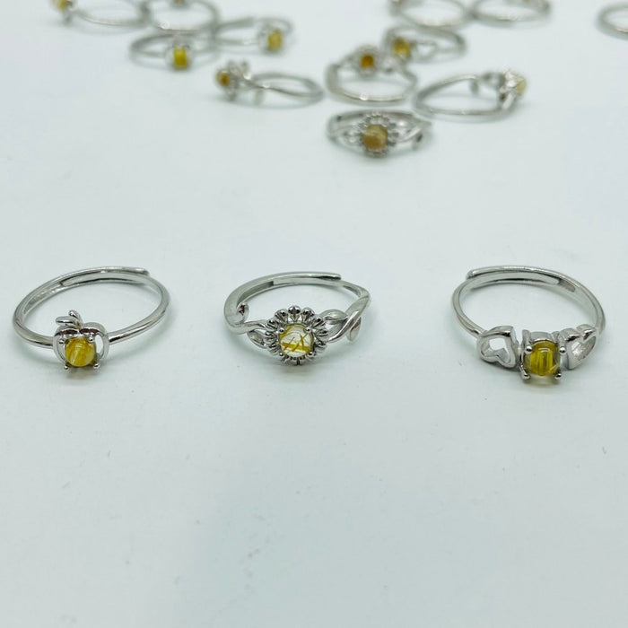 Natural Rutile Crystal Ring Wholesale