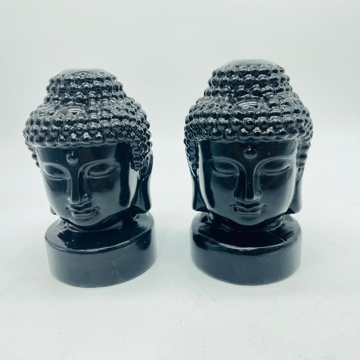 Obsidian Buddha Head Carving Wholesale