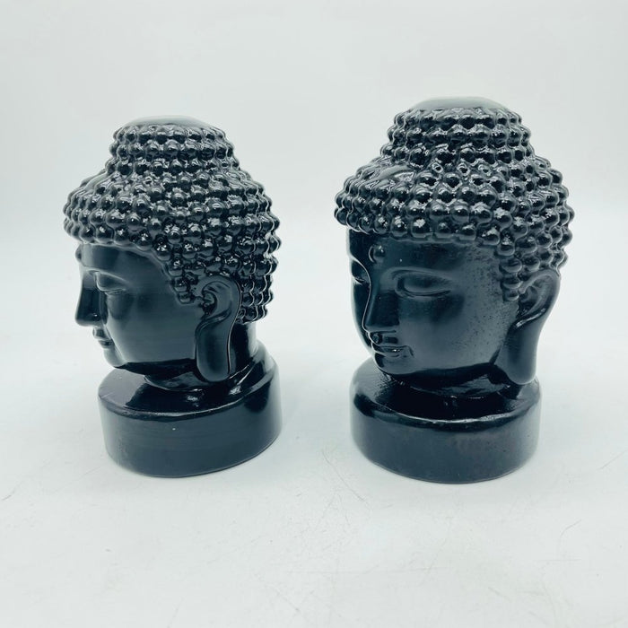 Obsidian Buddha Head Carving Wholesale