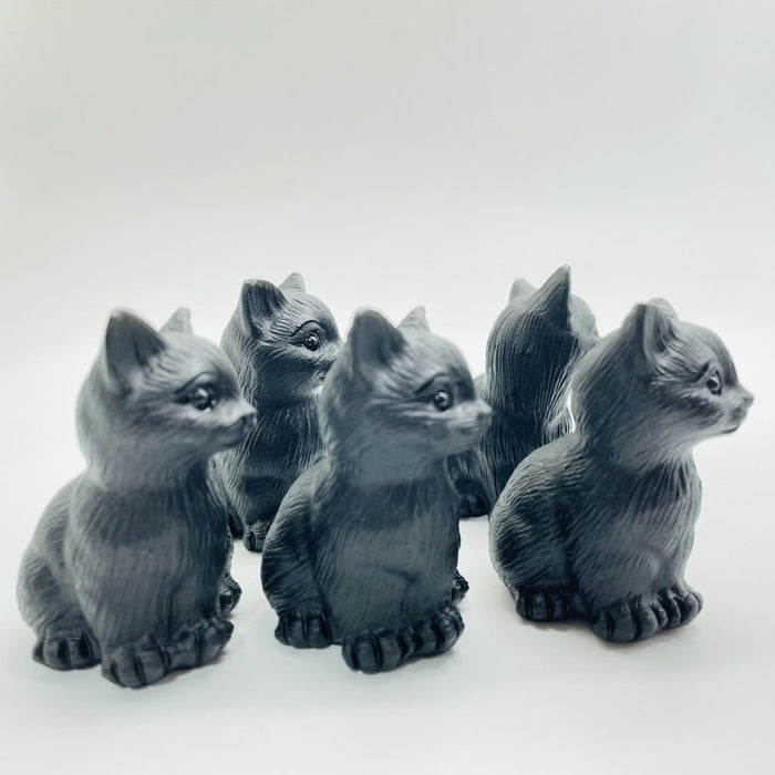 Obsidian Cute Carving Cat Wholesale