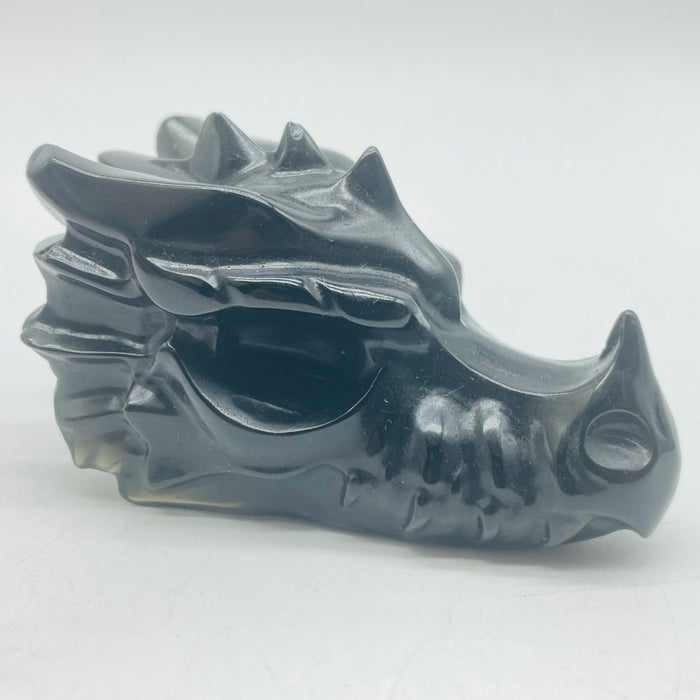 Obsidian Dragon Head Carving Wholesale