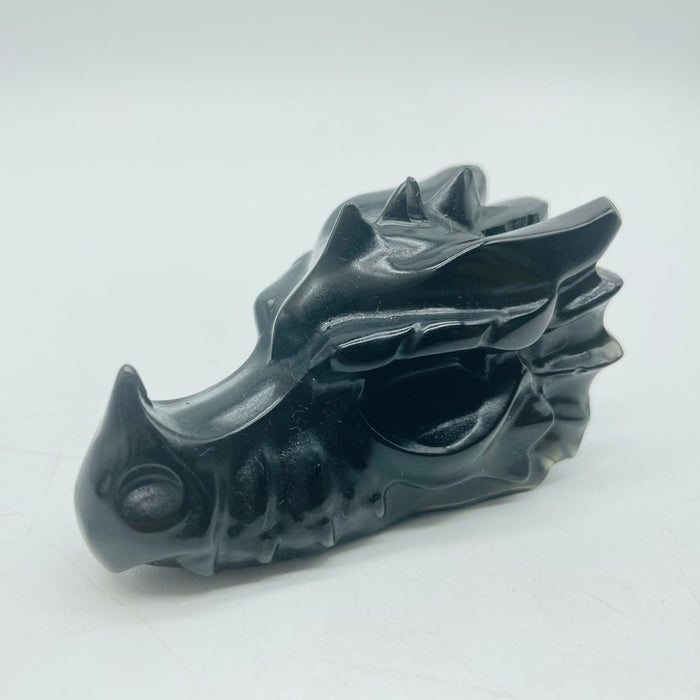 Obsidian Dragon Head Carving Wholesale