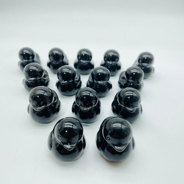 Black Obsidian Duck Carving Wholesale