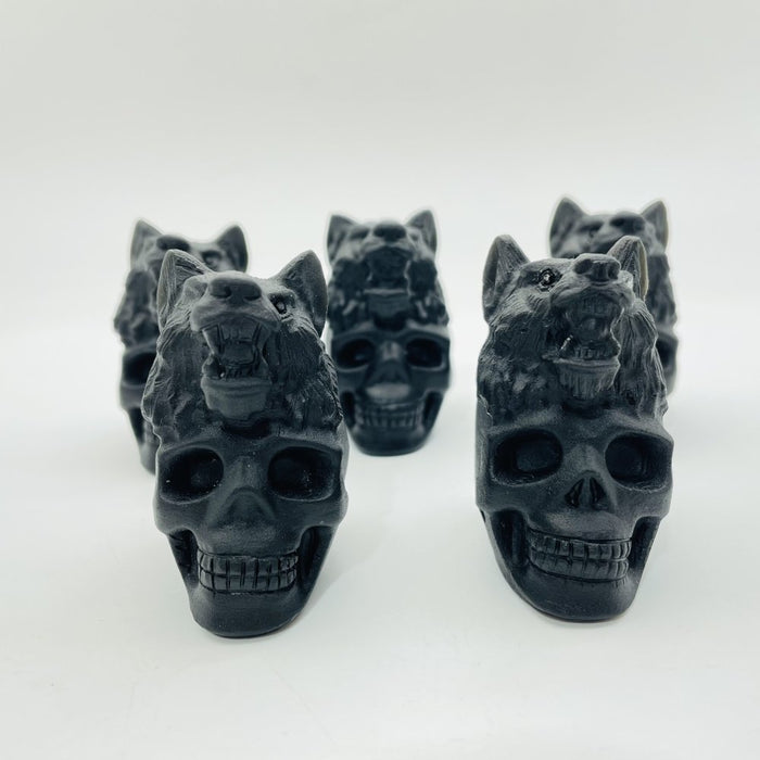 Obsidian Lion Skull Carving Wholesale