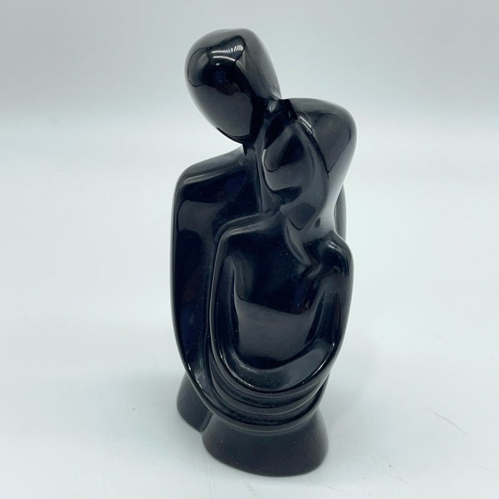 Obsidian Lovers Hugging Each Other Carving Wholesale