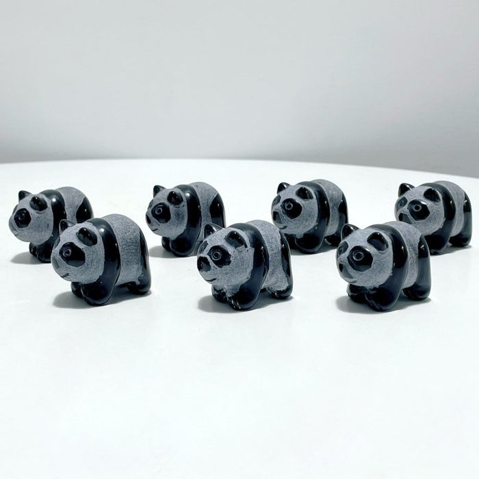 Obsidian Panda Carving Wholesale