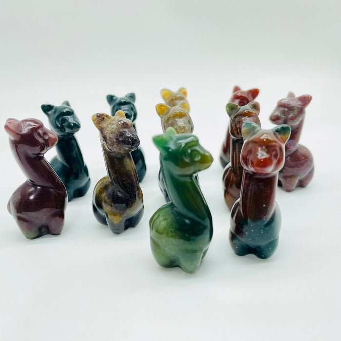 Ocean Jasper Alpaca Carving Animal Wholesale