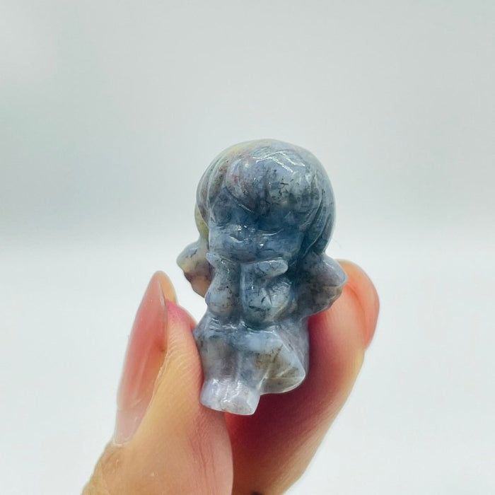 Ocean Jasper Angel Girl Carving Wholesale