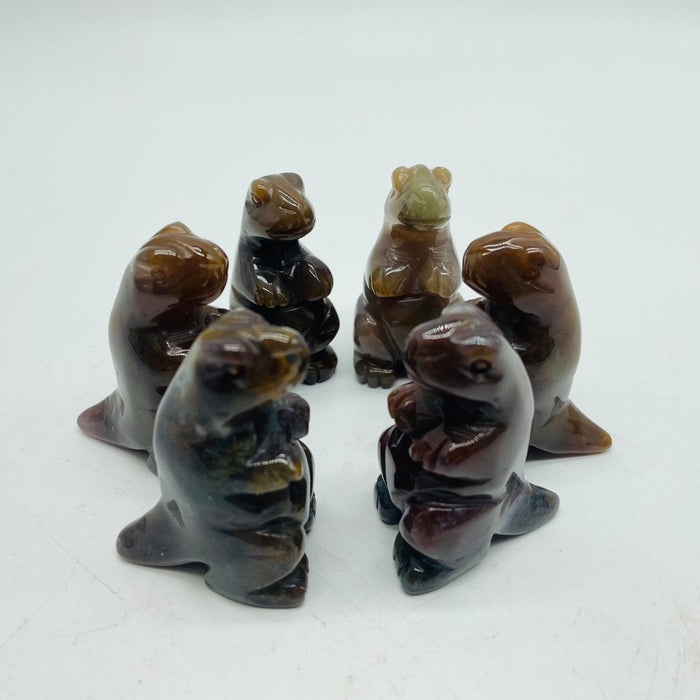 Ocean Jasper Dinosaur Carving Wholesale