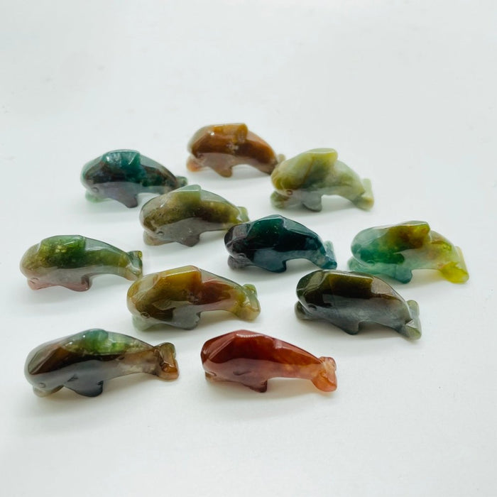 Ocean Jasper Dolphin Carving Wholesale