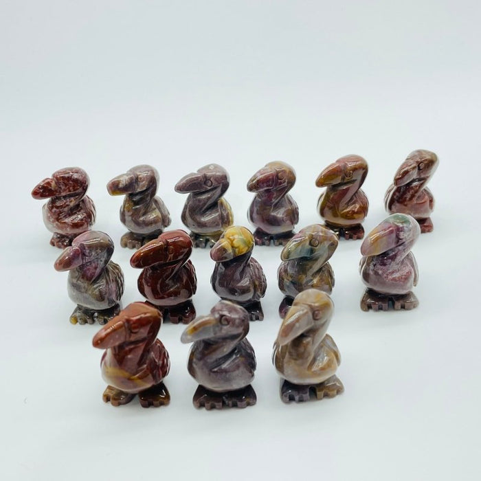 Ocean Jasper Flamingos Carving Wholesale
