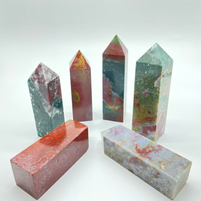 Ocean Jasper Four-Sided Tower Point Wholesale