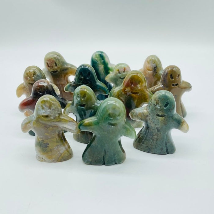 Ocean Jasper Ghost Halloween Carving Wholesale