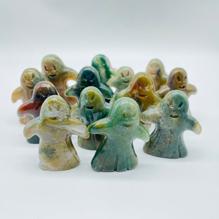 Ocean Jasper Ghost Halloween Carving Wholesale