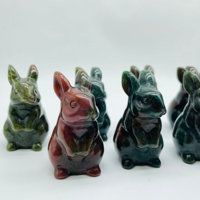 Ocean Jasper Rabbit Carving Wholesale