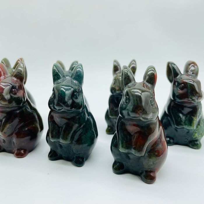 Ocean Jasper Rabbit Carving Wholesale