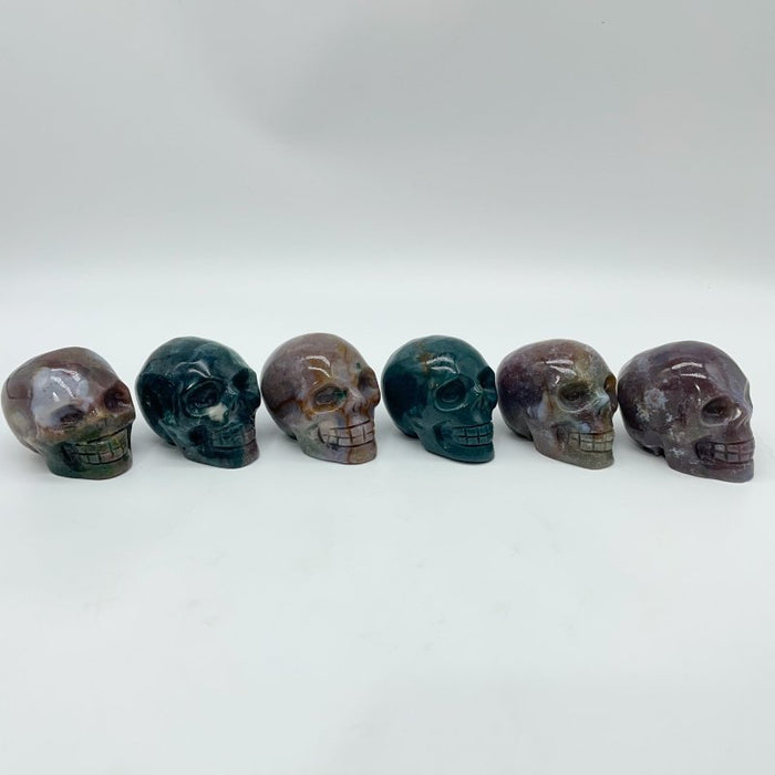 Ocean Jasper Skull Carving Wholesale