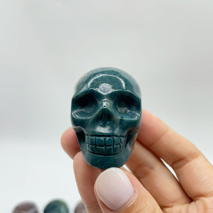 Ocean Jasper Skull Carving Wholesale