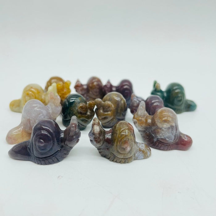 Ocean Jasper Snails Carving Wholesale