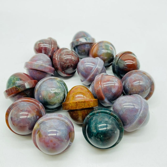 Ocean Jasper UFO Universe Shape Sphere Carving Wholesale