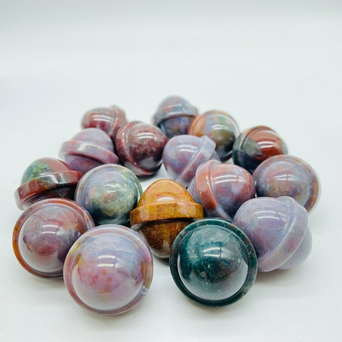 Ocean Jasper UFO Universe Shape Sphere Carving Wholesale