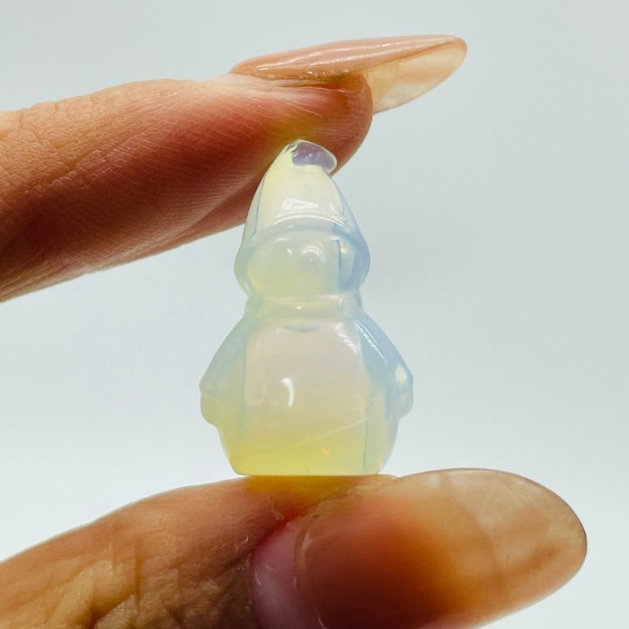 Opalite Snowman Carving Wholesale