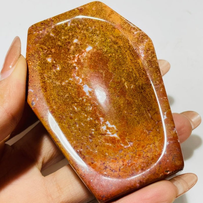 Orange Ocean Jasper Bowl Coffin Wholesale