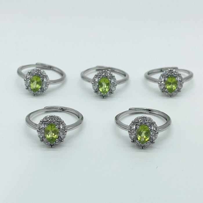 Peridot Cut Faceted Ring Wholesale