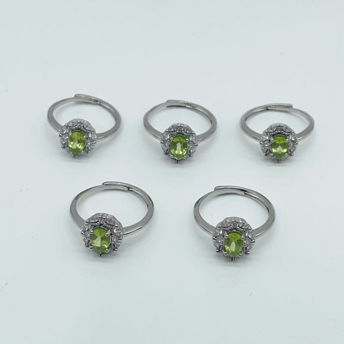 Peridot Cut Faceted Ring Wholesale