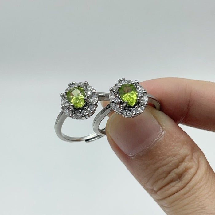 Peridot Cut Faceted Ring Wholesale
