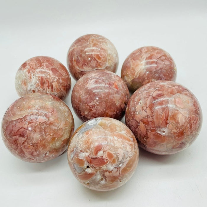 Pink Agate Spheres Ball Wholesale