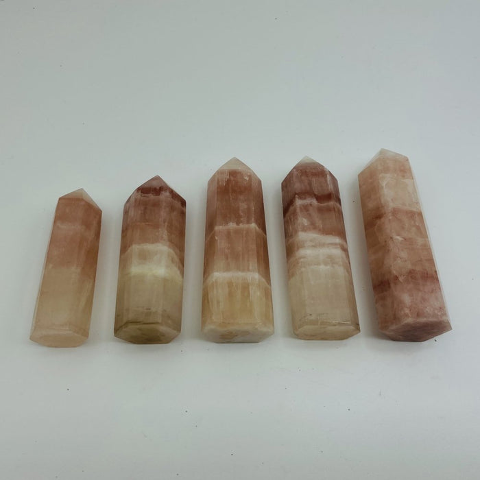 Pink Calcite Tower Point Wholesale