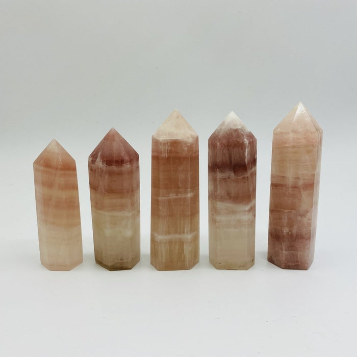 Pink Calcite Tower Point Wholesale