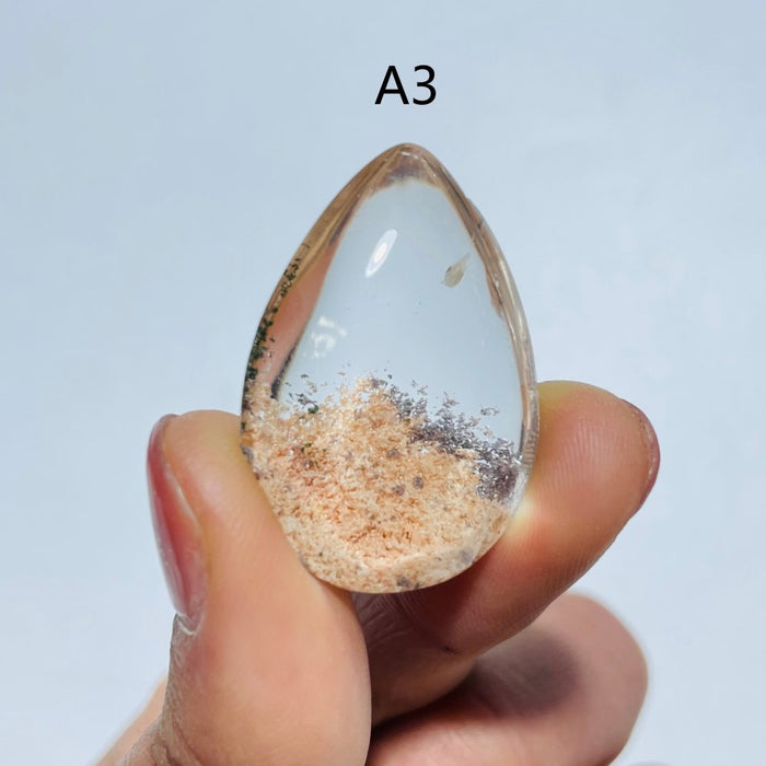 Pink Garden Quartz Teardrop DIY Pendant Jewelry Making