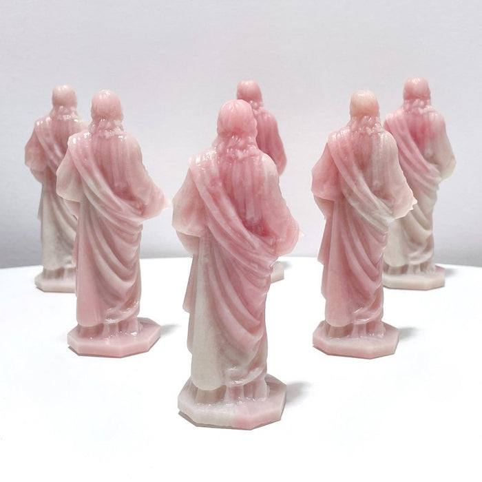 Pink Opal Jesus Carving Wholesale
