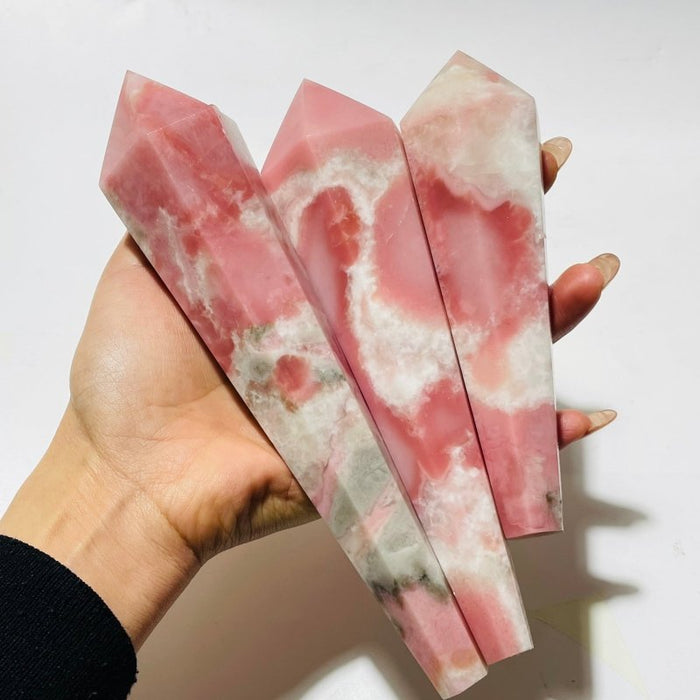 Pink Opal Scepter Point Magic Wand Wholesale