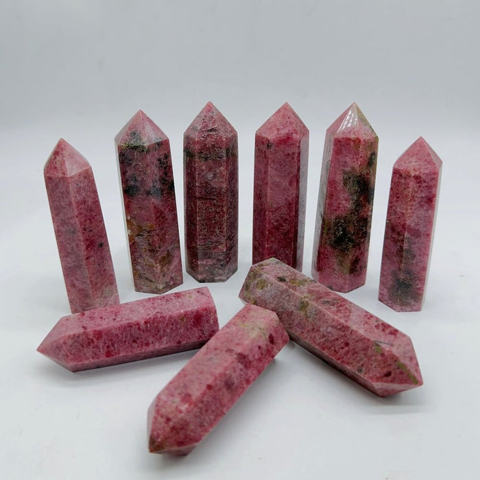 Pink Rhodonite Points Tower Wholesale