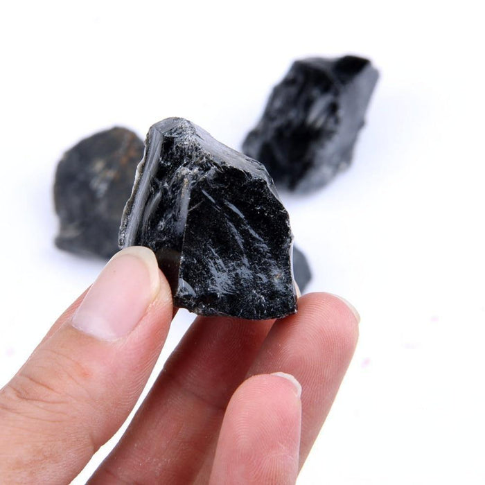 Raw Black Obsidian Quartz Stones Wholesale