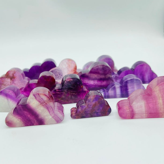 Purple Fluorite Cloud Carving Wholesale