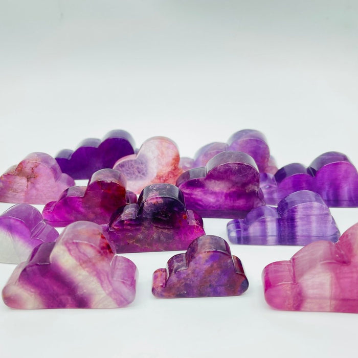 Purple Fluorite Cloud Carving Wholesale