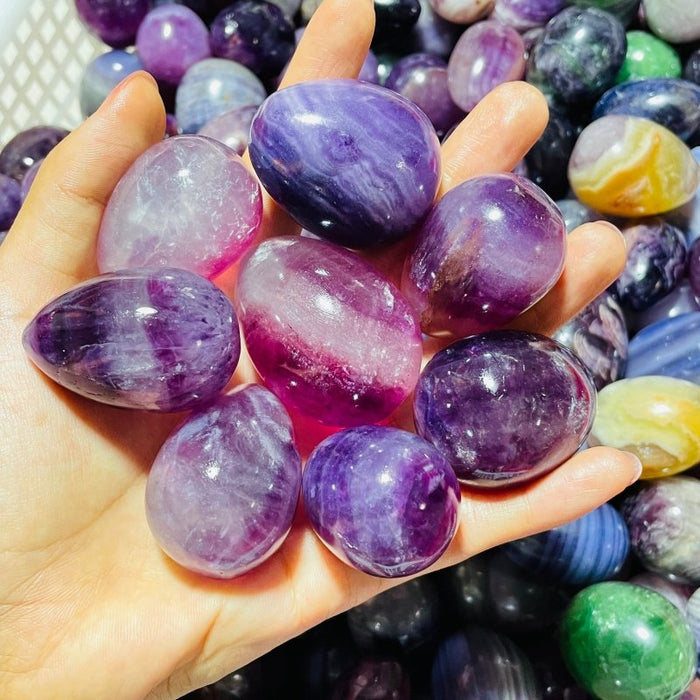 Purple Fluorite Egg Wholesale