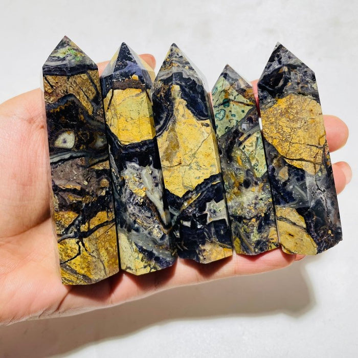 Purple Fluorite Mixed Marble Tower Wholesale