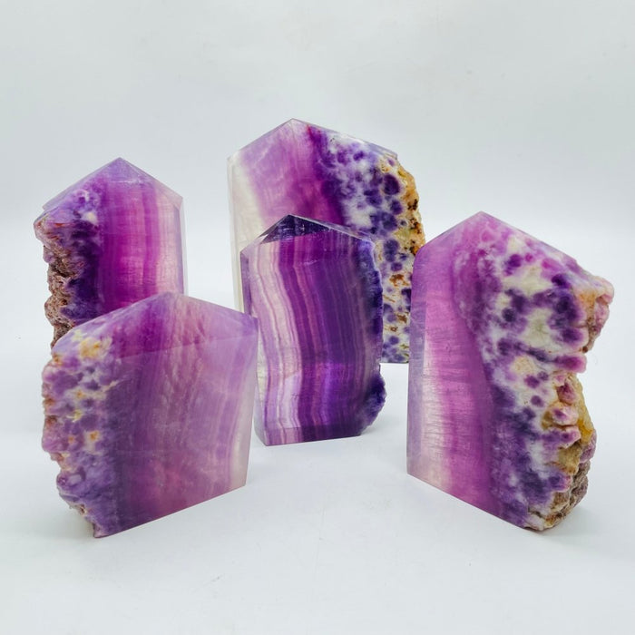 Purple Fluorite Tower Points Wholesale