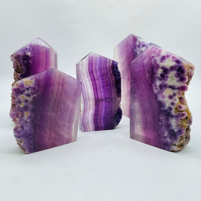 Purple Fluorite Tower Points Wholesale