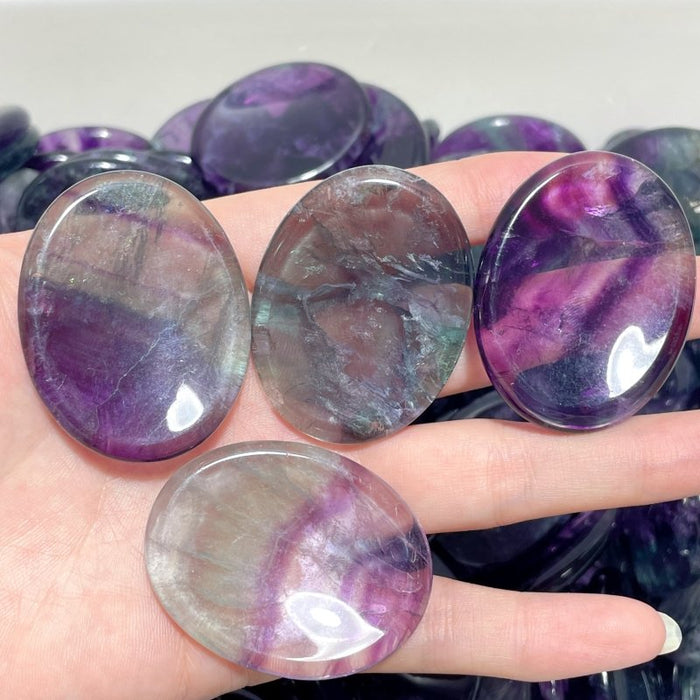 Purple Fluorite Worry Stone Wholesale