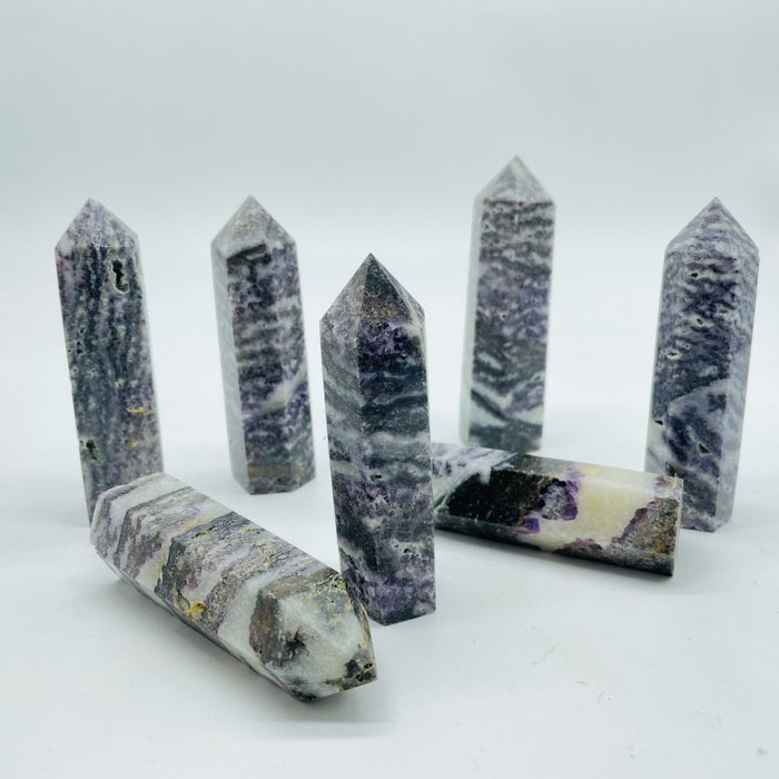 Purple Zebra Stone Tower Wholesale