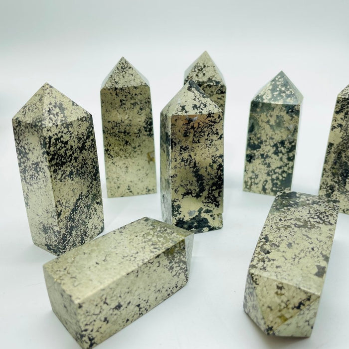Pyrite Four-Sided Tower Point Wholesale