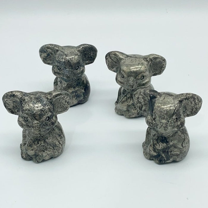 Pyrite Koala Carving Animal Wholesale
