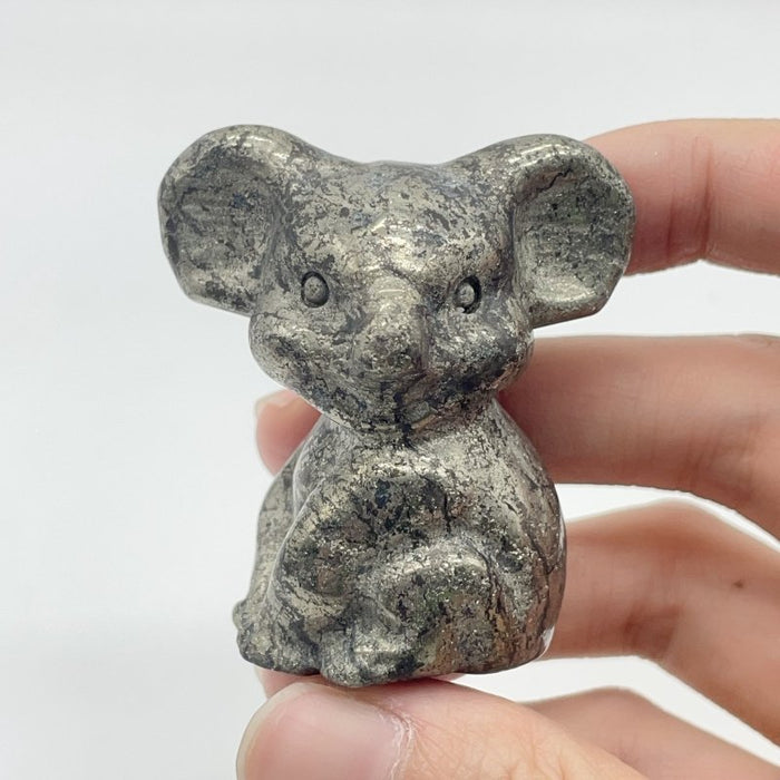 Pyrite Koala Carving Animal Wholesale